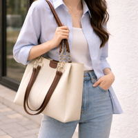 GONAARI Ivory Luxe Tote Bag – Elegant Everyday Handbag ✨