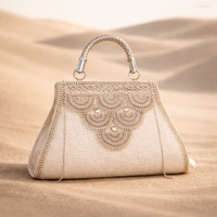 GONAARI Champagne Crystal Clutch – Luxury Party & Wedding Handbag ✨