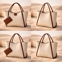 Ivory Contrast Tote Bag