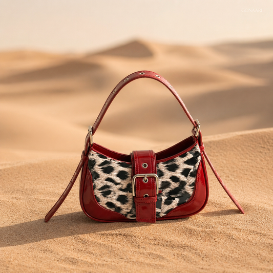 GoNaari Designer Animal Print Statement Bag